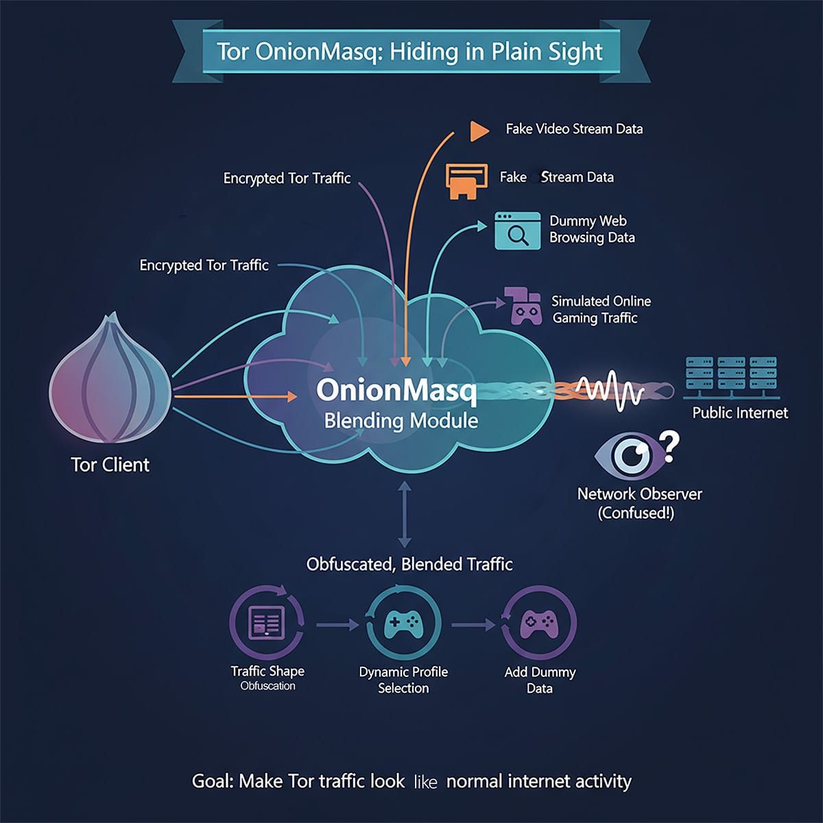 Tor OnionMasq: Hiding in Plain Sight / Tor OnionMasq：隱身於無形之中